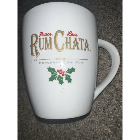 Rum Chata Horchata Con Ron Peace Love Drink Coffee Mug Tea Cup - Picture 5 of 6